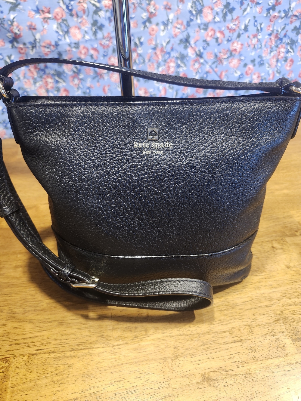 Kate Spade Southport Avenue Cora Crossbody Bag in Black Pebbled